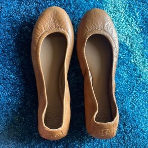 Tory Burch Brown Leather Flats
